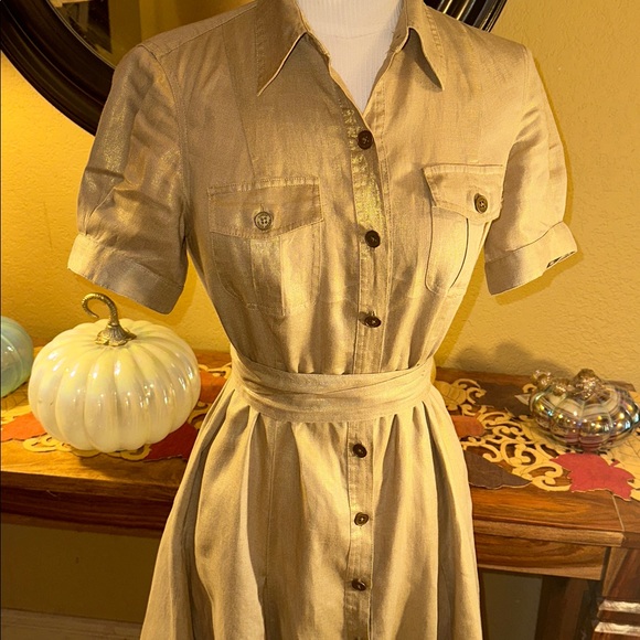 Lauren Linen Shirt Dress - Picture 3 of 8